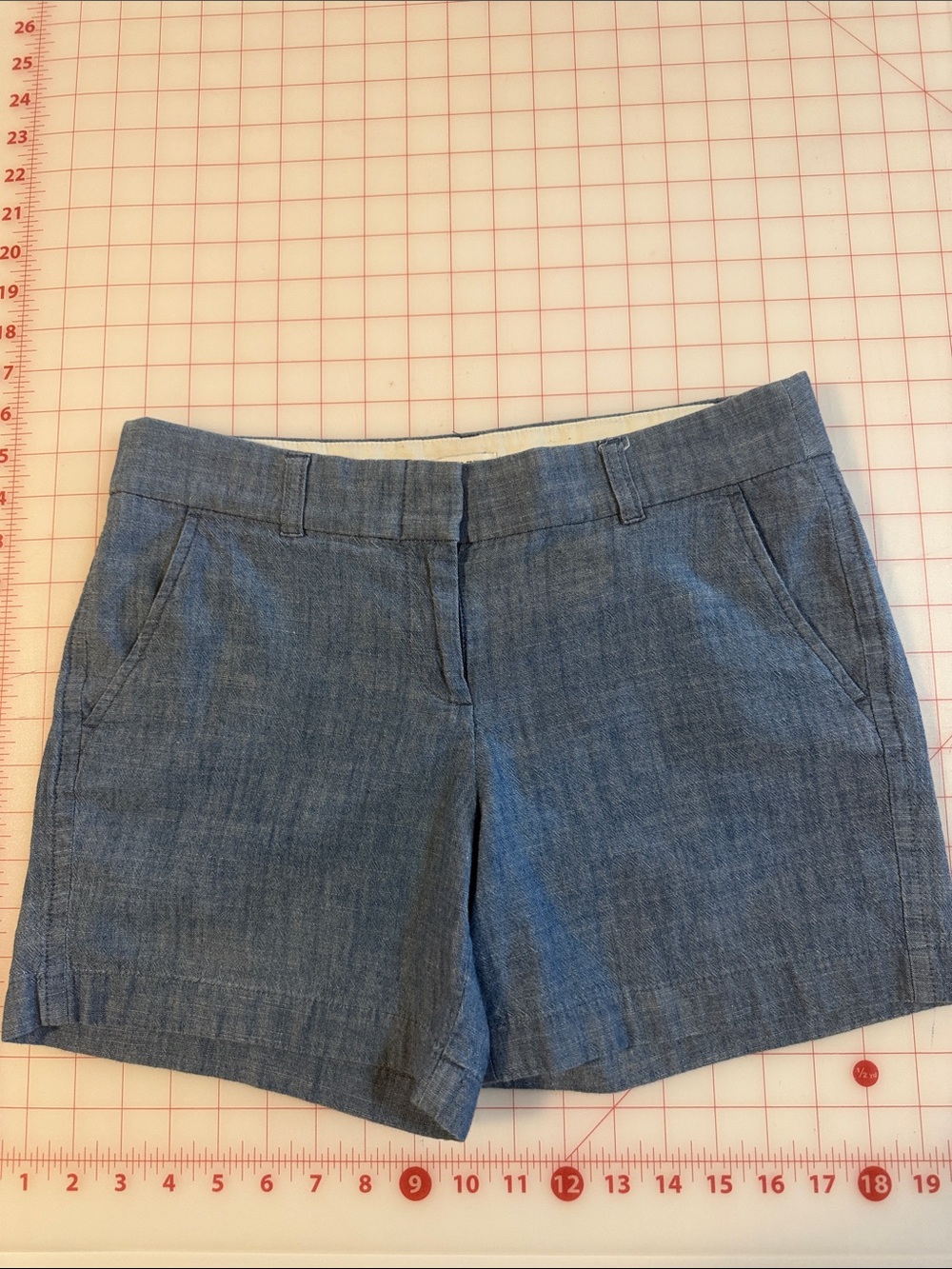 J. Crew Chambray tailored Shorts - Light Blue
